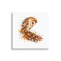 Natural Order watercolor owl and snake canvas print from the GéCa Symbiosis collection