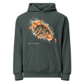 One Refuge tarantula hoodie featuring watercolor tarantula and frog artwork